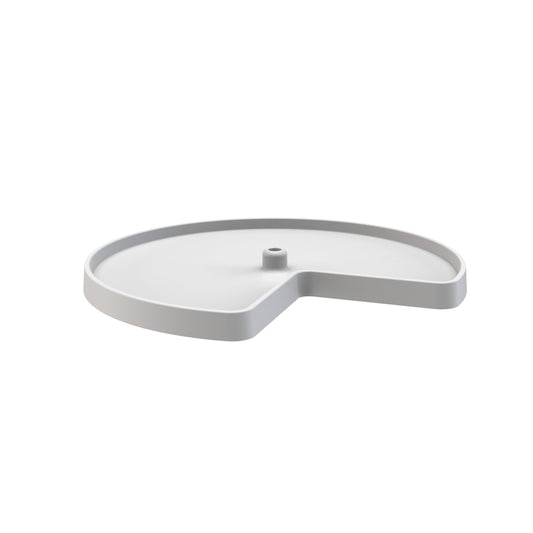 REV-A-SHELF Polymer Kidney-Shaped Lazy Susan Shelf for Corner Base Cabinets