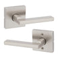 Kwikset 720HFLSQT-15 Halifax Interior Passage Door Lever Reversible Satin Nickel