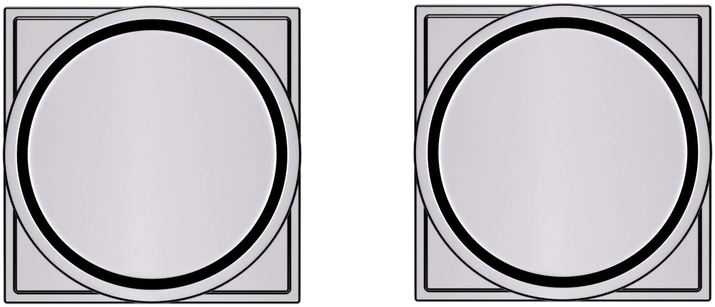 Baldwin K009.PRIV K009 Privacy Door Knob Set with R050 Rose - Satin Black