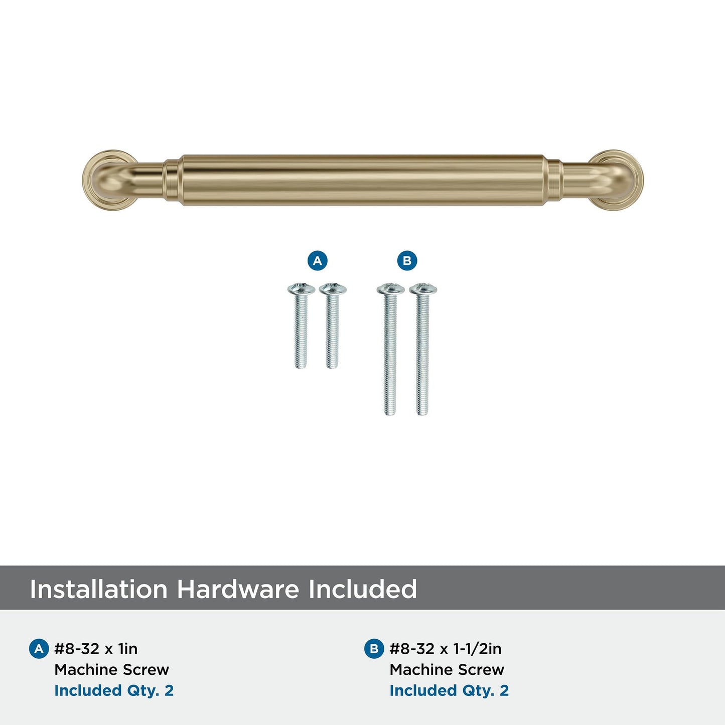 Amerock Coble 5-1/16" Center-to-Center Golden Champagne Cabinet Pull, BP37663BBZ