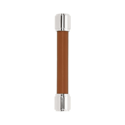 Signature Hardware 489392 Lazzara 3-3/4"C2C Cognac Leather Pull-Champagne Bronze