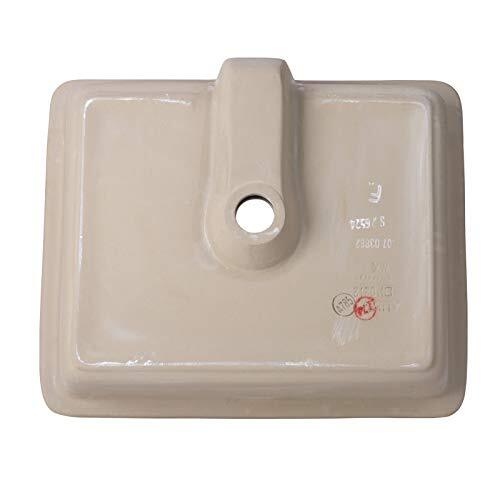 Miseno MNO1713BWH 20"X16" Rectangular Undermount Bathroom Sink w/Overflow-White