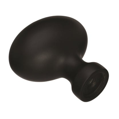 Amerock 10BX53014FB Vaile Cabinet Knobs Matte Black 1-3/8" Length - 10 Pack