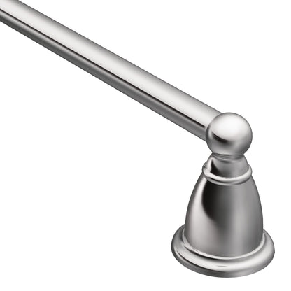 Moen YB2218CH Brantford Collection 18-Inch Single Towel Bar, Chrome