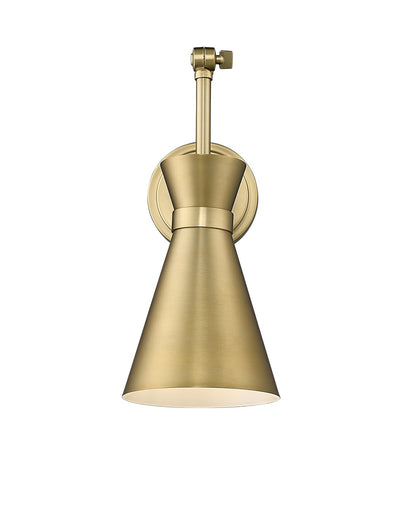 Z-Lite 351S-MGLD Soriano Wall Sconce, 1-Light 100 Watts, Modern Gold