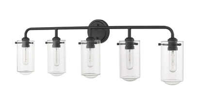 Z-Lite 471-5V-MB 5 Light Vanity, Matte Black