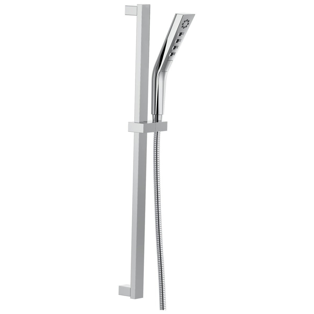 Delta 51799-PR 3-Spray H2Okinetic Slide Bar Hand Shower w/Hose Lumicoat Chrome