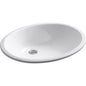 KOHLER K-2211-0 Caxton Undercounter Bathroom Sink, White One Size