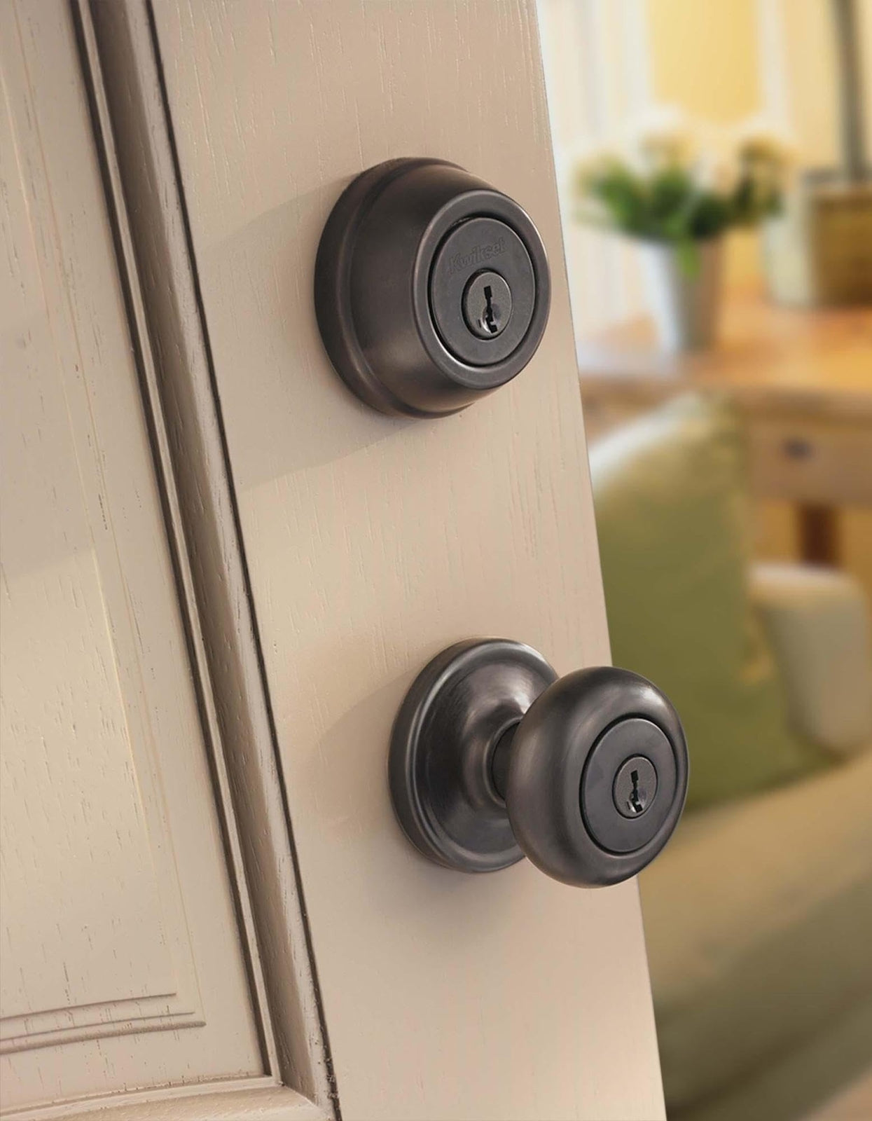 Kwikset 780-S.STRKP Single Cylinder Keyed Entry Deadbolt-Polished Brass