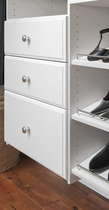 Easy Track RD08ON 8" Drawer Closet Storage, White