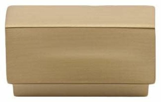 Emtek 86447 Cinder 2-1/4" Modern Urban Rectangular Cabinet Knob - Satin Brass