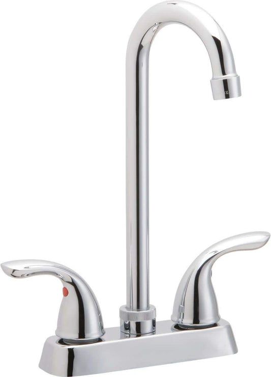 Elkay Everyday LK2477CR Deck Mount Bar Faucet with Lever Handles, Chrome
