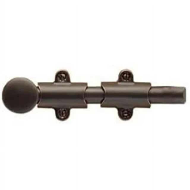 Emtek 8512US10B 12 in. Surface Bolt with 3 Strikes, Oil Rubbed Bronze