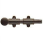 Emtek 8512US10B 12 in. Surface Bolt with 3 Strikes, Oil Rubbed Bronze