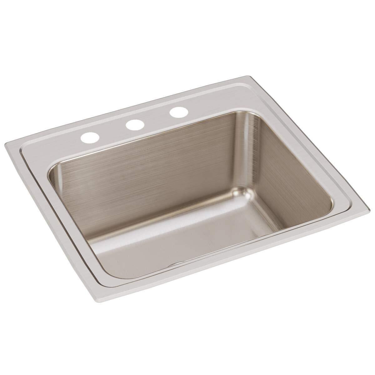 Elkay Lustertone DLR2219103 Single Bowl Top Mount Stainless Steel Sink