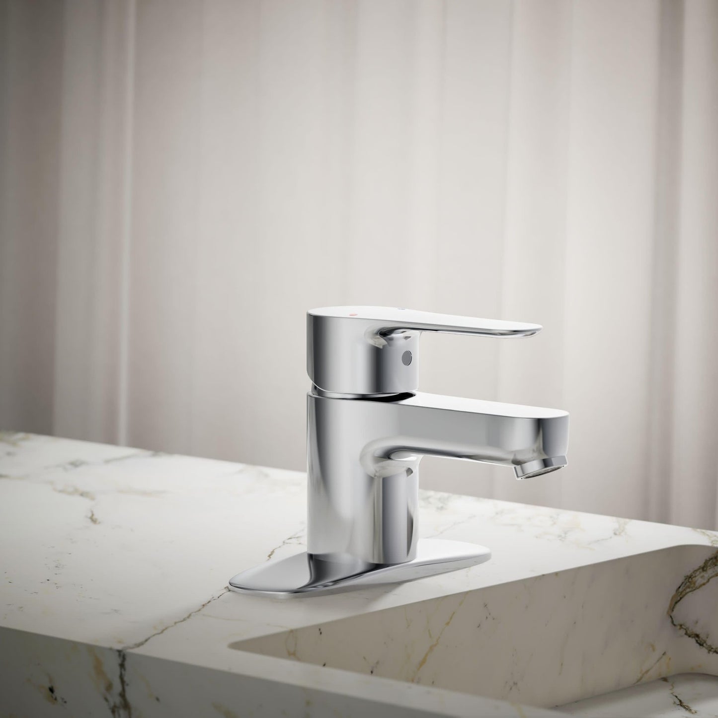 KOHLER 16027-4-CP July Single Handle Bathroom Faucet Single-Hole Polished Chrome