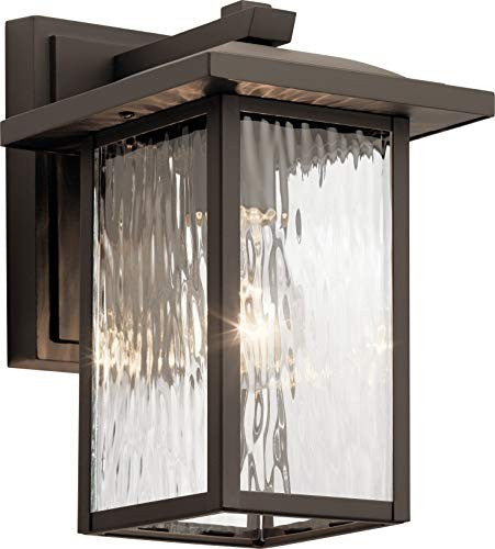 Kichler 49924OZ Capanna Outdoor Wall Sconce, 1-Light 60 Watts, Olde Bronze