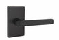 EMTEK 5052DTUS19RH Modern Rectangular Rosette Dummy Freestone Lever Flat Black