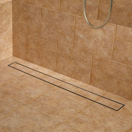 Signature Hardware SH43901MW Cohen 40" Tile Insert Shower Drain - Matte White