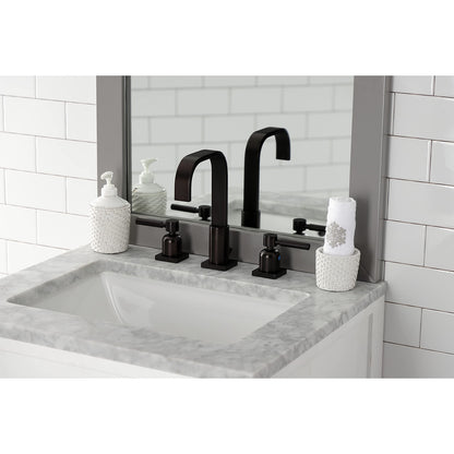 Kingston Brass FSC8965DL Concord Widespread Bathroom Faucet with Retail Pop-Up,