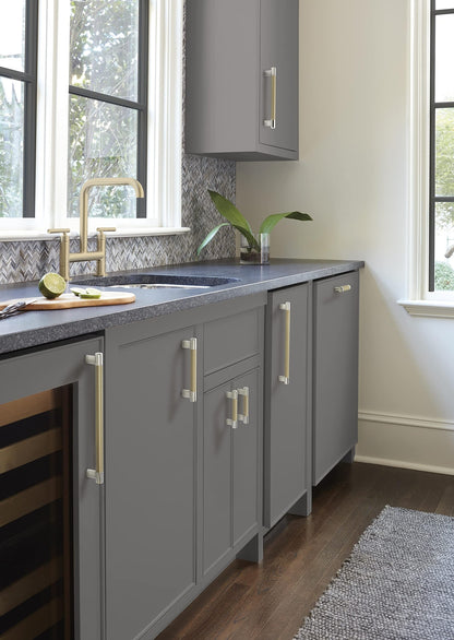 Amerock BP36557PNBBZ Cabinet Pull Polished Nickel/Golden Champagne 3-3/4" C2C