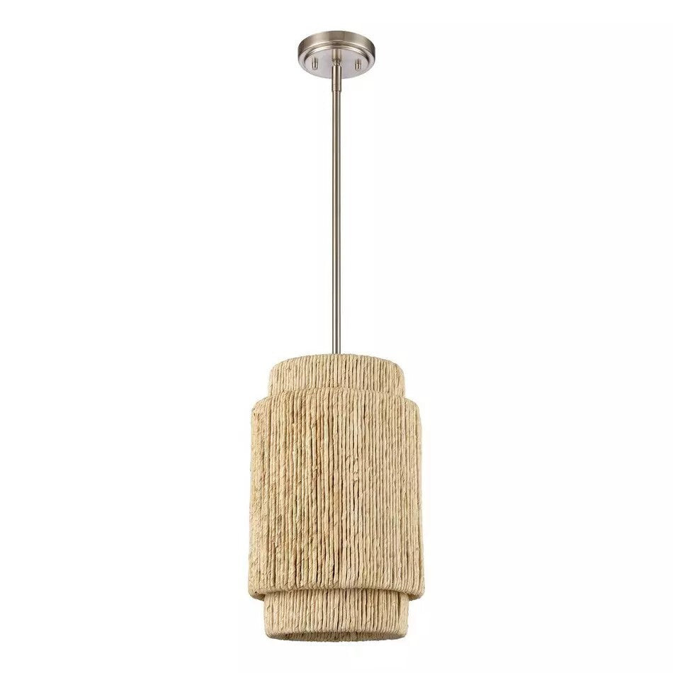 Signature Hardware - Caviana Pendant - Brushed Nickel - Single Light