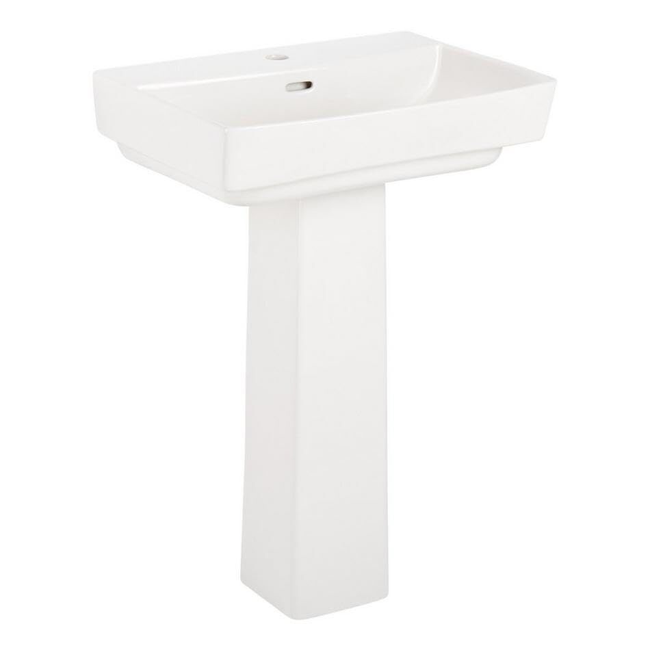 Signature Hardware Pentero Pedestal ONLY - White
