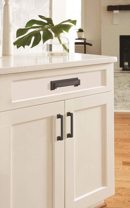 Amerock BP36759FB Appoint Cabinet Pull Matte Black 3-3/4" C2C