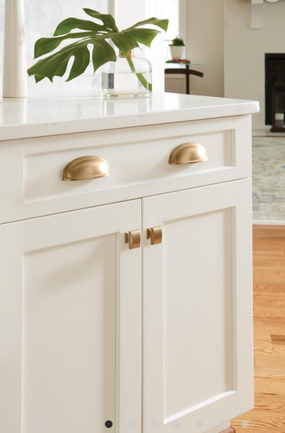 Amerock - Ashby Cup Pull - 3 or 4 in center to center - Golden Champagne