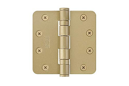 Emtek 940254 Steel Hinges Pair-Heavy Duty Ball Bearing-4.5"x4.5"-Satin Brass US4