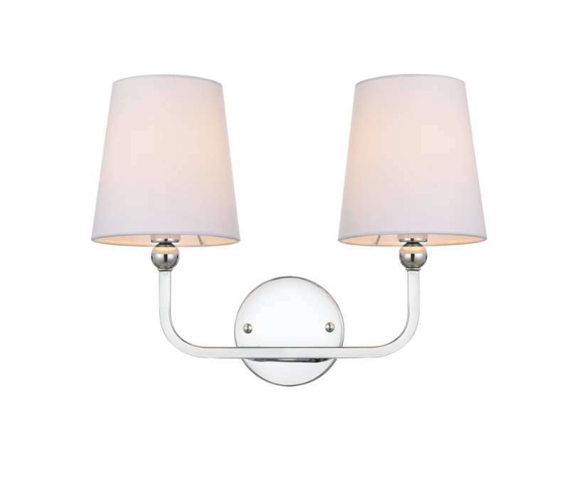 Elegant Lighting LD7322W16CH - Colson Bath Vanity 2-Light - Chrome