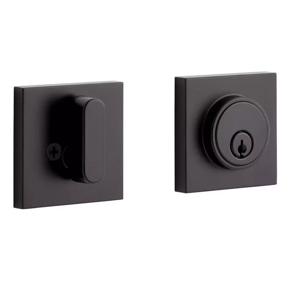 Signature Hardware-Adriot Deadbolt - 1-Cylinder for Entrance Set - Matte Black
