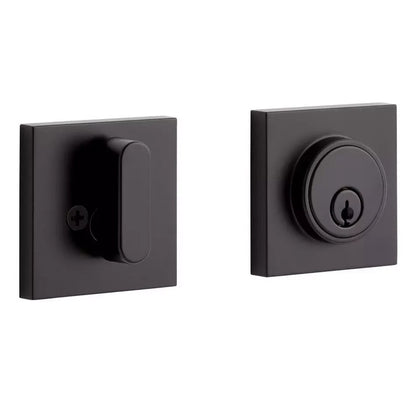 Signature Hardware-Adriot Deadbolt - 1-Cylinder for Entrance Set - Matte Black