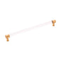 Hickory P3711CABGB Midway Pull 12in Crysacrylic Brushed Golden Brass