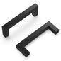 Hickory Hardware Kitchen Cabinet Pulls 3" Matte Black (Pack of 10)
