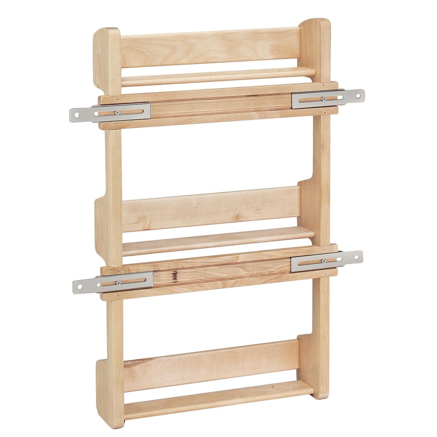 Rev-A-Shelf 15" 4SR-15 - 3 Tiered Pull Out Shelf Pantry Organizer Maple Wood