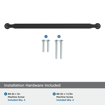 Amerock BP37667MB Coble 10-1/16" Center-to-Center Matte Black Cabinet Pull