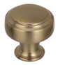 Amerock - HIGHLAND RIDGE Cabinet Knob - 1-3/16 in diameter - Golden Champagne