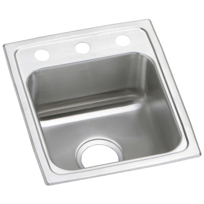 Elkay Celebrity PSR15173 Single Bowl Top Mount Stainless Steel Bar Sink