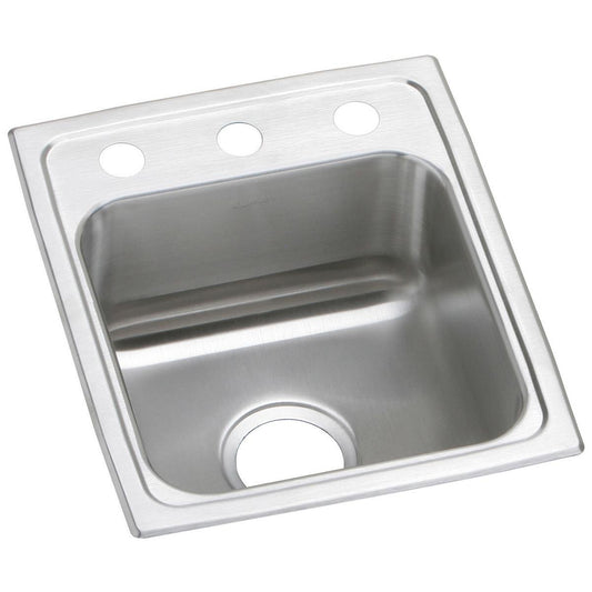 Elkay Celebrity PSR15173 Single Bowl Top Mount Stainless Steel Bar Sink