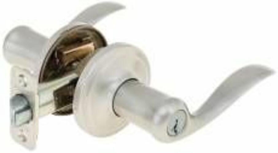 Kwikset 740TNL-15SMT Smartkey Tustin Entry Leverset Satin Nickel