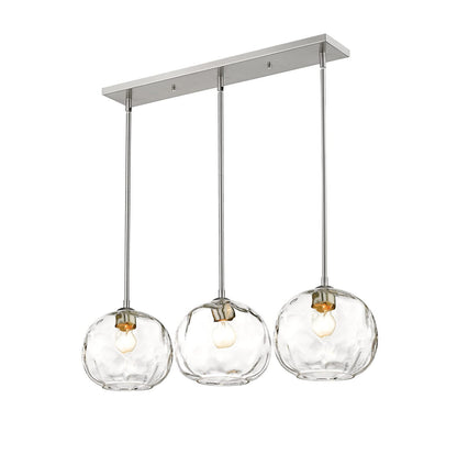 Z-Lite 3 Light Island/Billiard 490P10-3L-BN, Nickel