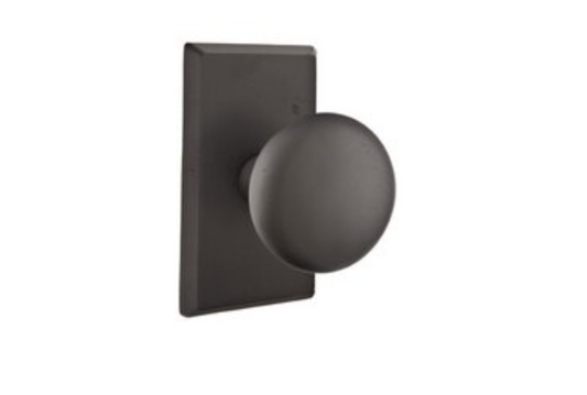 Emtek Winchester 7054 Full Dummy Knobset with #3 Bronze Rosette