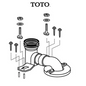 TOTO TSU01W.10R 10" Unifit Rough In Installation Kit for Toto Toilets