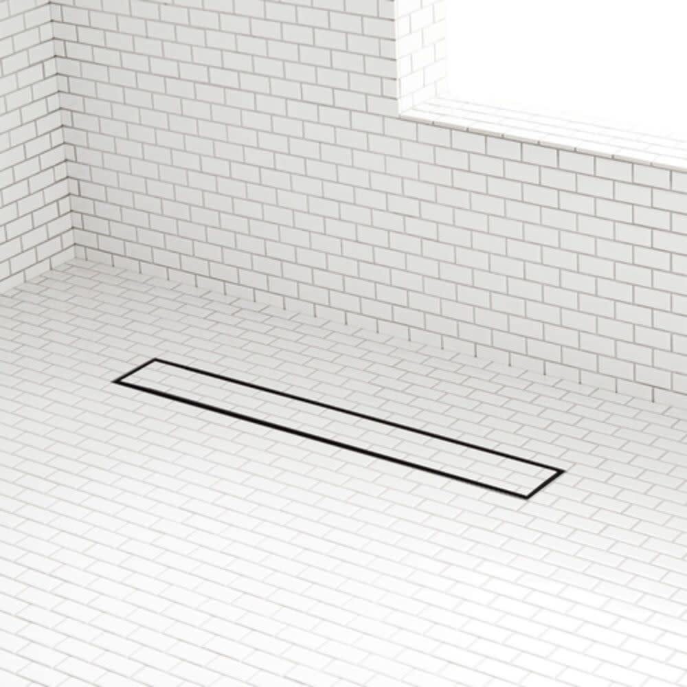 Signature Hardware 443314 Cohen 24" Tile Insert Linear Shower Drain  Matte Black