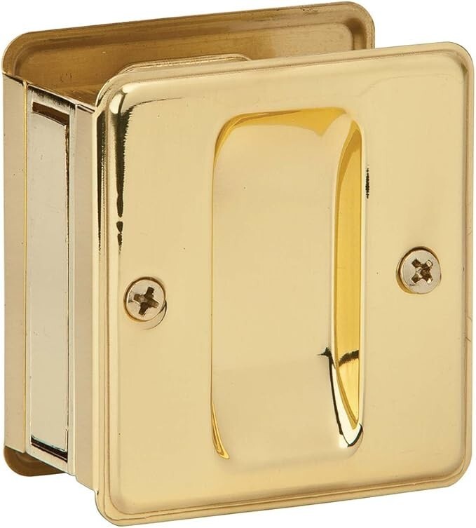 Ives by Schlage 990B3 Sliding Door Pull - Gold Painted
