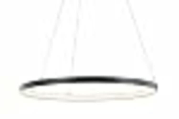 JONATHAN Y 15.75" Matte Black Modern LED Pendant Dimmable Round JYL7202A