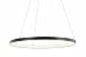 JONATHAN Y 15.75" Matte Black Modern LED Pendant Dimmable Round JYL7202A