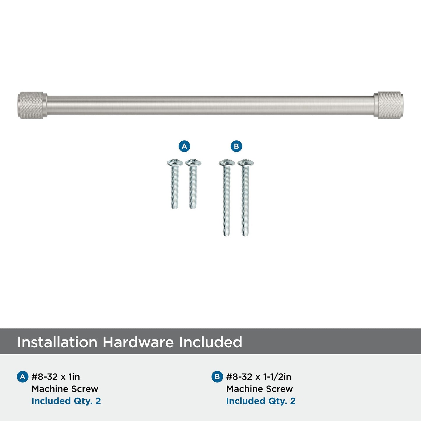 Amerock BP37748G10 10-1/16" Faraday Satin Nickel Drawer Pull