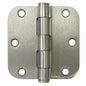 Deltana S35R5HD15 3.5x3.5x0.62" Heavy Duty Radius Hinge44; Satin Nickel - Steel